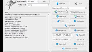 Samsung SCHW830 unlock by Octopus box [upl. by Yojenitsirk]