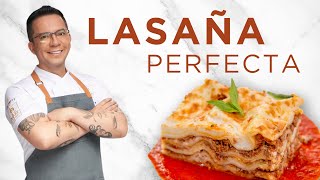 El secreto de la receta perfecta de Lasaña sin cocer primero la pasta [upl. by Ydneh]