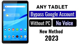 New Method 2023How To Bypass Google Account Any Tablet Android 101112  Without Pc [upl. by Aisul]