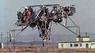 Early Lunar Landing Research Vehicle Test Flight [upl. by Yspyg]