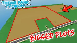 UPDATE PLOT SIZE  Theme Park Tycoon 2 Update [upl. by Hairim]