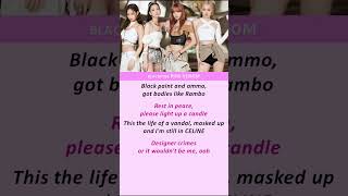 Pink venom Blackpink Lyrics shorts [upl. by Rovelli118]