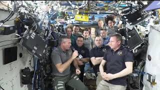 Llegada del astronauta Frank Rubio a base Ellington Field en Houston [upl. by Pedersen]