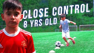 Football Drills for 8 years old  Coach Ahmadreza [upl. by Esir]