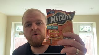 McCoys Epic Eats Grilled American Cheese Flavour Crisps  Review [upl. by Lemraj]