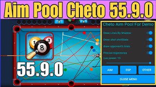 Aim Pool Cheto 8 Ball Pool 5590 Chato Hack Mode Menu 2024 [upl. by Tnomal]