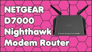 Quick Review of the NETGEAR D7000 200UKS Nighthawk Modem Router [upl. by Reiser]