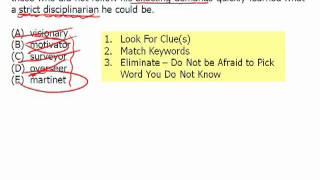 Magoosh GRE Module 1  Elimination and Matching Clues for Text Completions 26 [upl. by Stelle122]