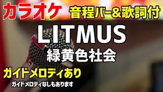 【カラオケ練習】LITMUS  緑黄色社会【歌詞付・緊急取調室】ガイドメロディあり [upl. by Nosremaj72]