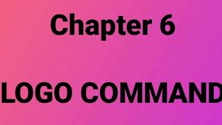 Class 4 Chapter 6 LOGO COMMANDS Part 1 [upl. by Kerwon]