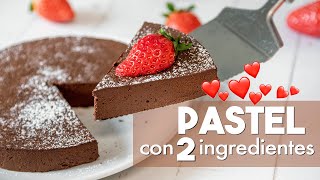 PASTEL con 2 INGREDIENTES 🍫  ¡SIN HORNO Fácil y Rápido [upl. by Vtehsta324]