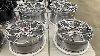 CUSTOM CHROME FINISH VOSSEN HF5 [upl. by Ahsekat500]