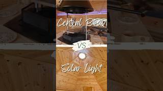 BBQ vs Solar Light Log Cabin  Camping Cabins [upl. by Market]