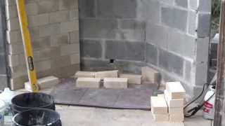 Rumford outdoor fireplace Layout of firebox [upl. by Guyer]