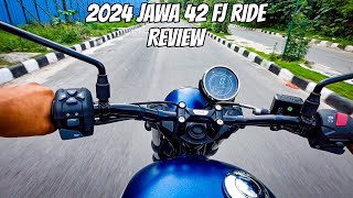 2024 Jawa 42 FJ 350  Ride Review  performancesuspension amp Exhaust  Hunter ka kya hoga [upl. by Wahlstrom]