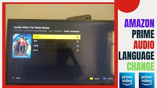 How To Change Amazon Prime Videos Audio Language  Any Brand Tv 2020 [upl. by Anwahsal]