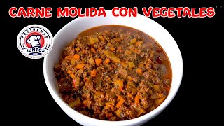 Carne molida con vegetales Picadillo de res [upl. by Edrei981]