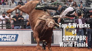 Top 5 Wrecks from the 2022 PBR World Finals [upl. by Aihsenat]