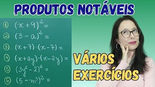 PRODUTOS NOTÁVEIS  RESUMÃO  LISTA DE EXERCÍCIOS  Professora Angela Matemática [upl. by Eduardo]