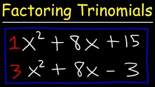 Factoring Trinomials The Easy Fast Way [upl. by Swanhildas745]