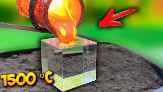 EXPERIMENT LAVA vs GLASS CUBE [upl. by Aipotu]