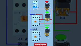 Contactor Interlocking Wiring DiagramTwo Contactor Interlo electricianelectricianlife electricity [upl. by Dagmar616]