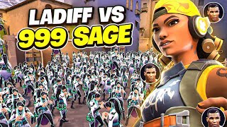 LADÄ°FF RAZEâ€™Ä° VS 999 SAGE  valorant Ladiff [upl. by Anoiuq]