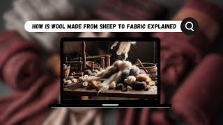 How Is Wool Made From Sheep to Fabric Explained  Faux Jacket [upl. by Dnaletak92]