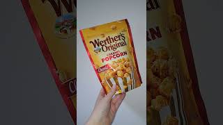 WERTHERS ORIGINAL 🍿 shorts popcorn werthersoriginal toffee caramel candies snack [upl. by Anaes526]