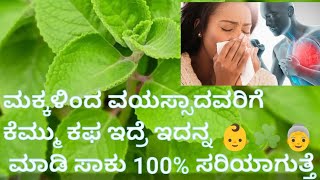 ಕೆಮ್ಮು ಕಫ ಇದ್ರೆ ಈ ಒಂದು ಎಲೆ ಸಾಕು ಕೆಮ್ಮು ಕಫ ಓಡಿ ಹೋಗುತ್ತೆ [upl. by De]