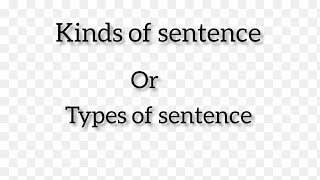 kinds of sentence or types of sentence learning English english grammar viral trending video [upl. by Rox550]