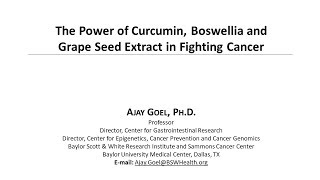 Natures Answers to Cancer Curcumin Boswellia and Grape Seed [upl. by Lan]