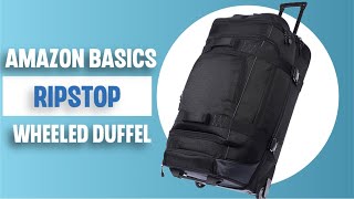 Amazon Basics Ripstop Wheeled Duffel 30quot review [upl. by Anayk]