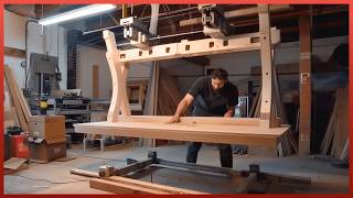 Man Makes the BEST Woodworking WORKBENCH Step by Step  by pedullastudio [upl. by Arda]