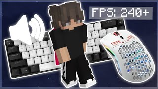 240 fps Keyboard  Mouse Sounds Hypixel Bedwars ASMR [upl. by Payton]