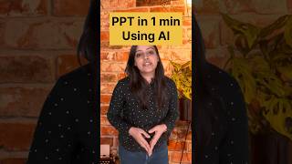 How to make PowerPoint presentation in 1 min using AI on mobile phone amp PC shorts powerpoint [upl. by Youngman]