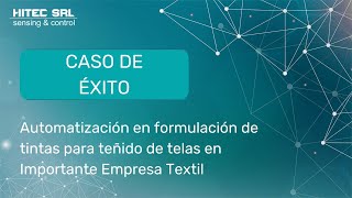 Automatización en formulación de tintas para teñido de telas [upl. by Aerol]