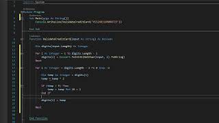How to Validate a Credit Card Number in Visual Basic Luhn Algorithm [upl. by Griffie193]
