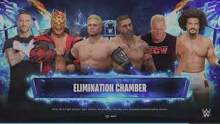 WWE 2K24  Mens Elimination Chamber And 8 Womens Ladder Match  DLC Wrestlers [upl. by Euqitsym]