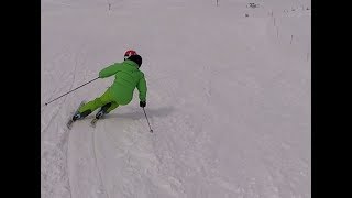 Parallel carving turn with slow motion gopro [upl. by Deegan]