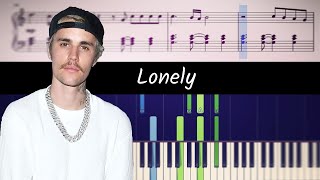 How to play piano part of Lonely by Justin Bieber amp benny blanco [upl. by Ainattirb]