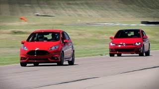 Fiesta ST or GTI which is better on the track  Everyday Driver [upl. by Imeka]