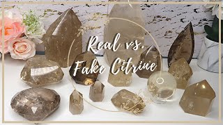 Crystal Corner 🔮  Real vs Fake Citrine  How to spot fakes [upl. by Nehgem397]