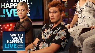 Backstage With Riverdale Stars Lili Reinhart KJ Apa Luke Perry amp Mädchen Amick  WWHL [upl. by Assert]