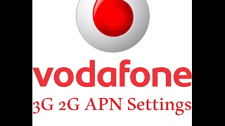 Vodafone 3G 2G Internet APN Access Point Name Settings for Faster Internet [upl. by Stokes147]