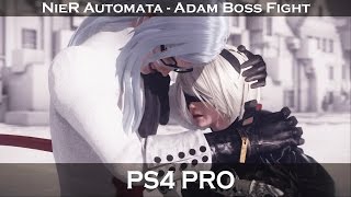 NieR Automata  Adam Copied City Boss Fight 8 PS4 PRO [upl. by Onileva]