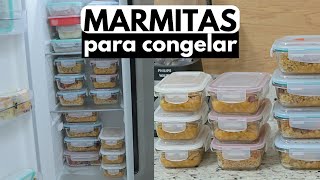 MONTANDO MARMITAS PARA CONGELAR [upl. by Aisatal]