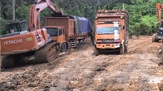 Tanjakan Viral Pondok7 Nyaris Murka Truk Barubara Truk Sawit FUSOHD Nyaris Jadi Tumbal Akibat Hujan [upl. by Orvan521]