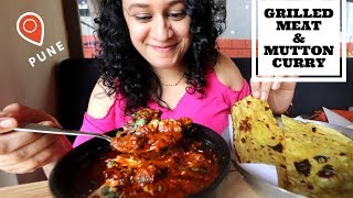 Grilled Meat and Mutton Curry  Grillicious  Pune Food  Indian Food Vlog [upl. by Bihas]