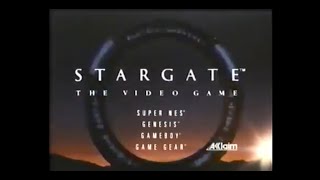 Stargate 1994 film Sega Genesis video game commercial May 1995 [upl. by Nawuq505]